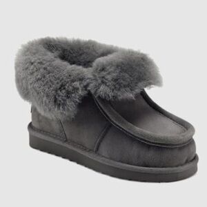 Aerosoles Girl's Mini Alaksa Toasty Boot grey fuzzy size 1 little kid new